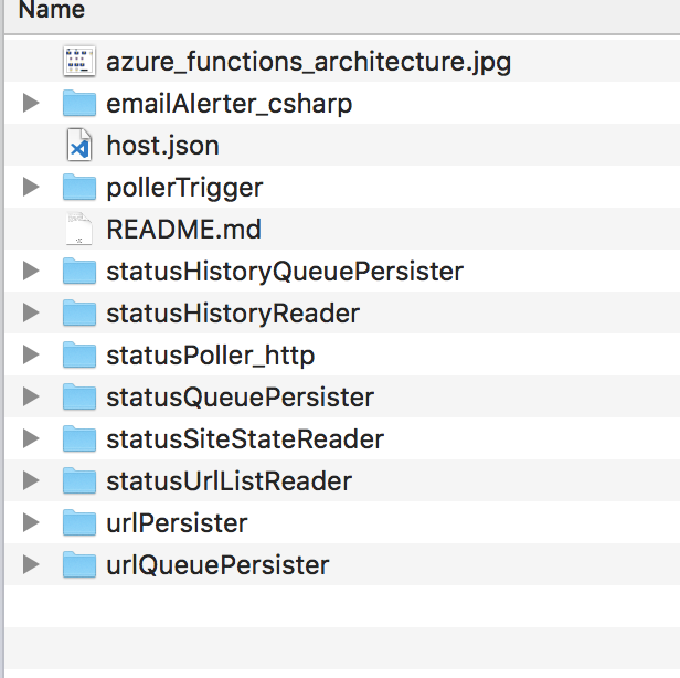 azure function folders